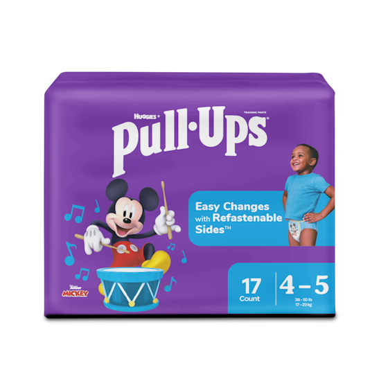 Pants de Entrenamiento para Niños Huggies Pull Ups Tallas 4/5, 17uds